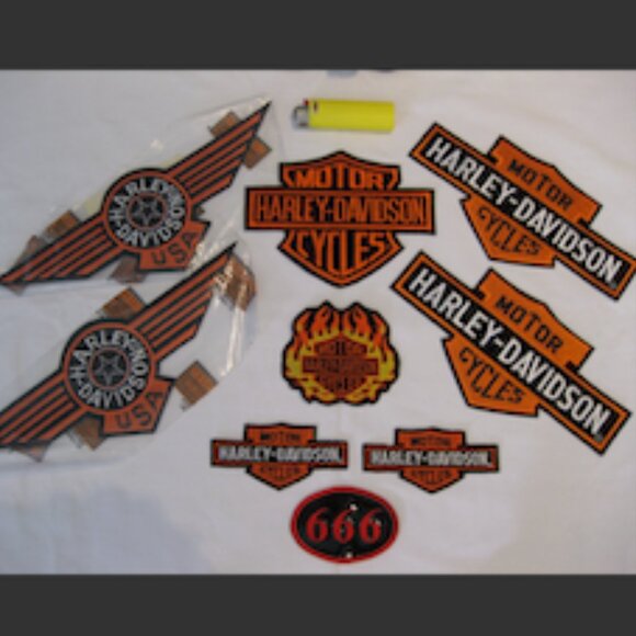HARLEY-DAVIDSON 'Embroidered' Patches"Genuine Licenced Product"(Brand New w/Tag) - Picture 3 of 12